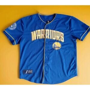 Golden State Warriors NBA UNK Baseball Jersey Size 2XL Excellent A98 Sport